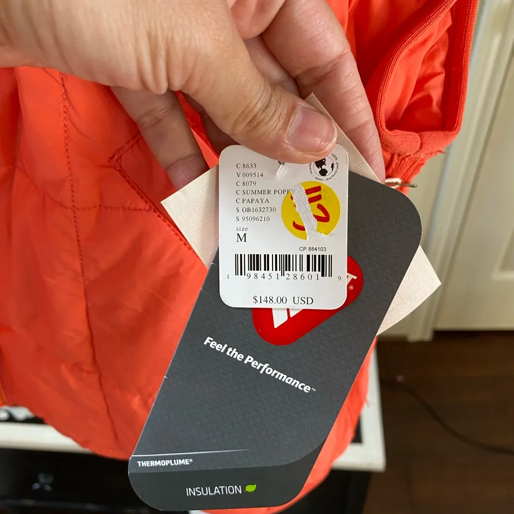 Free People Movement Pippa Packable Puffer Vest Orange Size M - Image 6