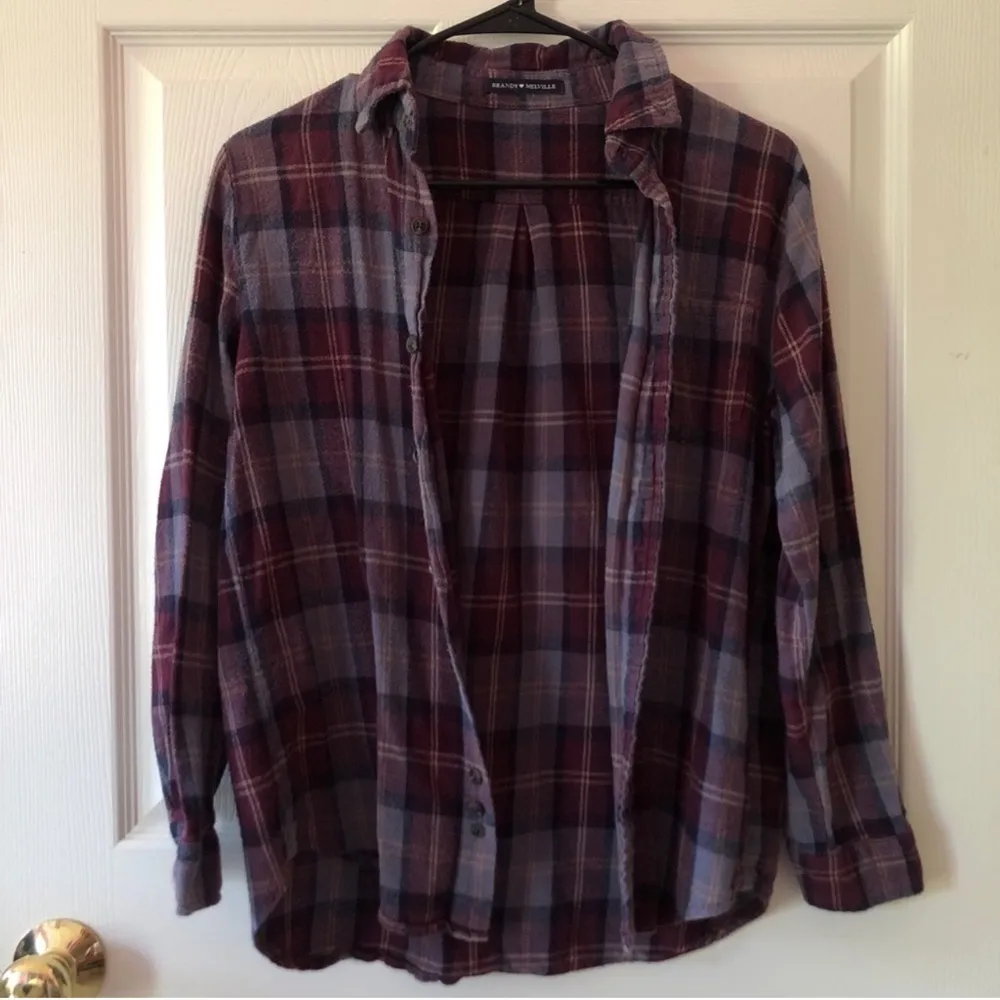 Brandy Melville Basic purple  flannel - Image 2