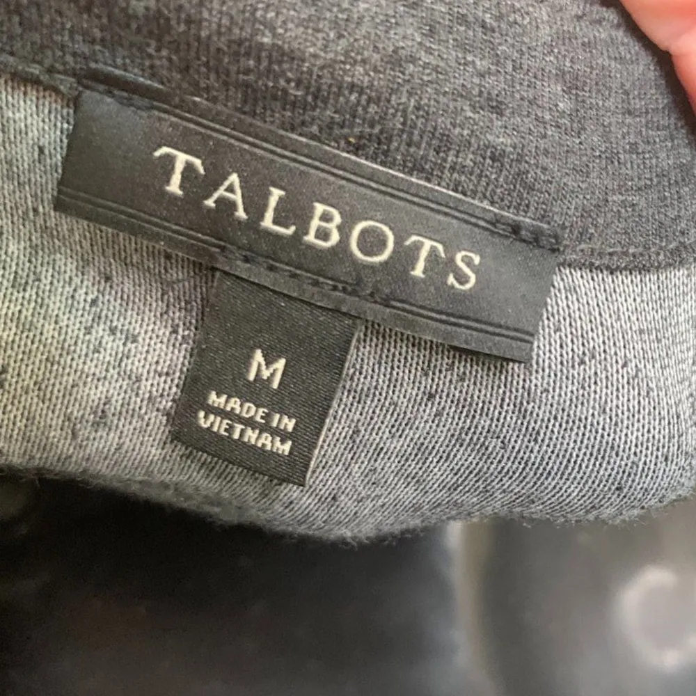 Talbots  Black and Gray Velvet Shirt - Image 9