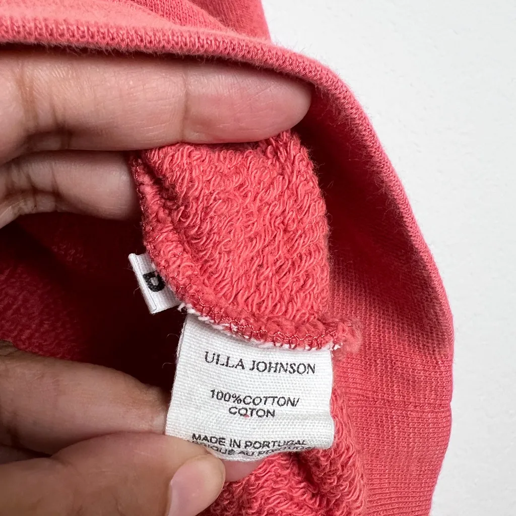 Ulla Johnson‎ Philo Sweater Pink Pullover 100% Cotton Crew Neck Petite - Image 9