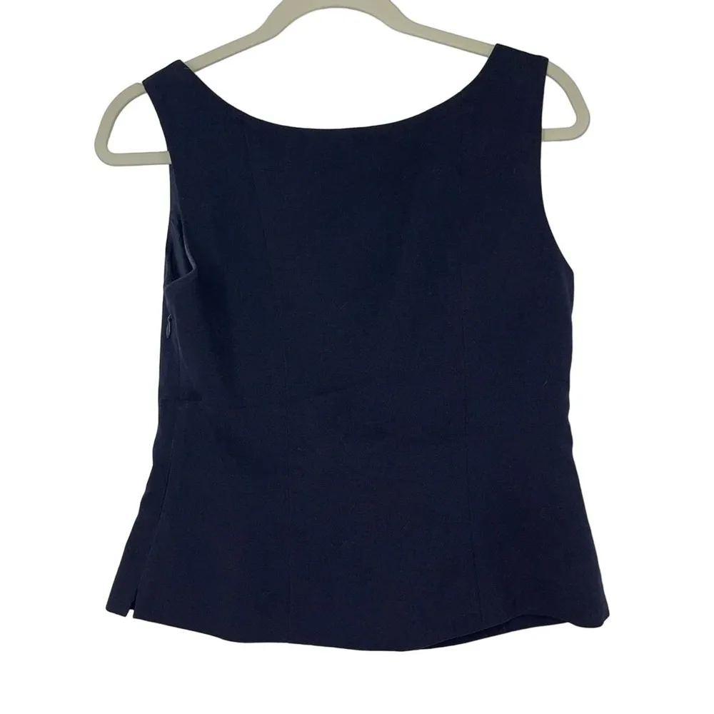 JONES NEW YORK SUIT BLACK DRESSY TANK TOP SIZE 4 - Image 2