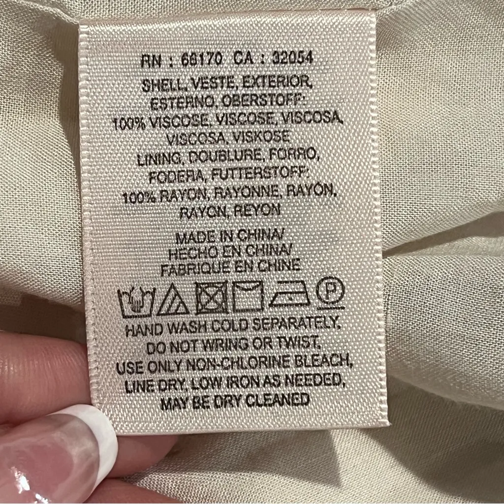 Maeve by Anthropology Floral V-Neck maxi Dress w/pockets side zip size 12 flawed - Image 3