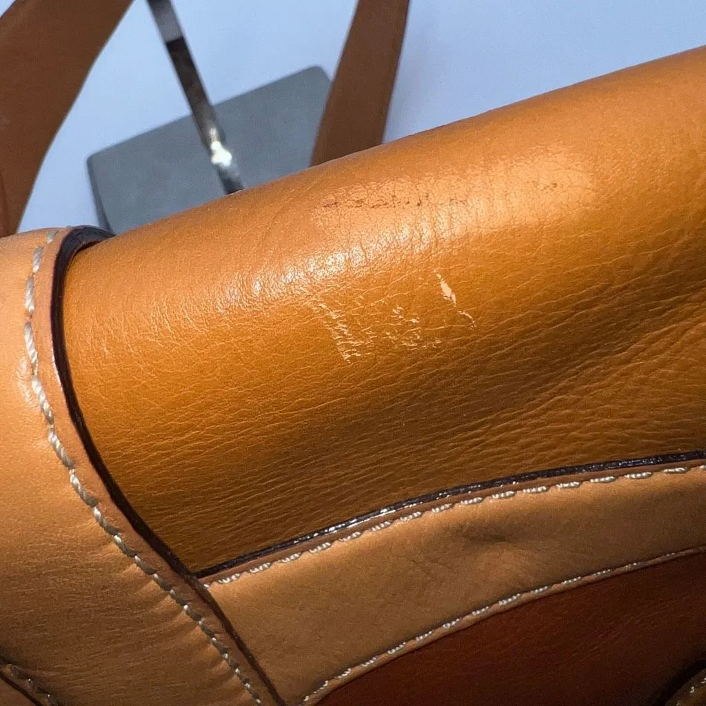 Michael Michael Kors Vintage Saddle Leather‎ Handbag with Dust Bag - Image 11