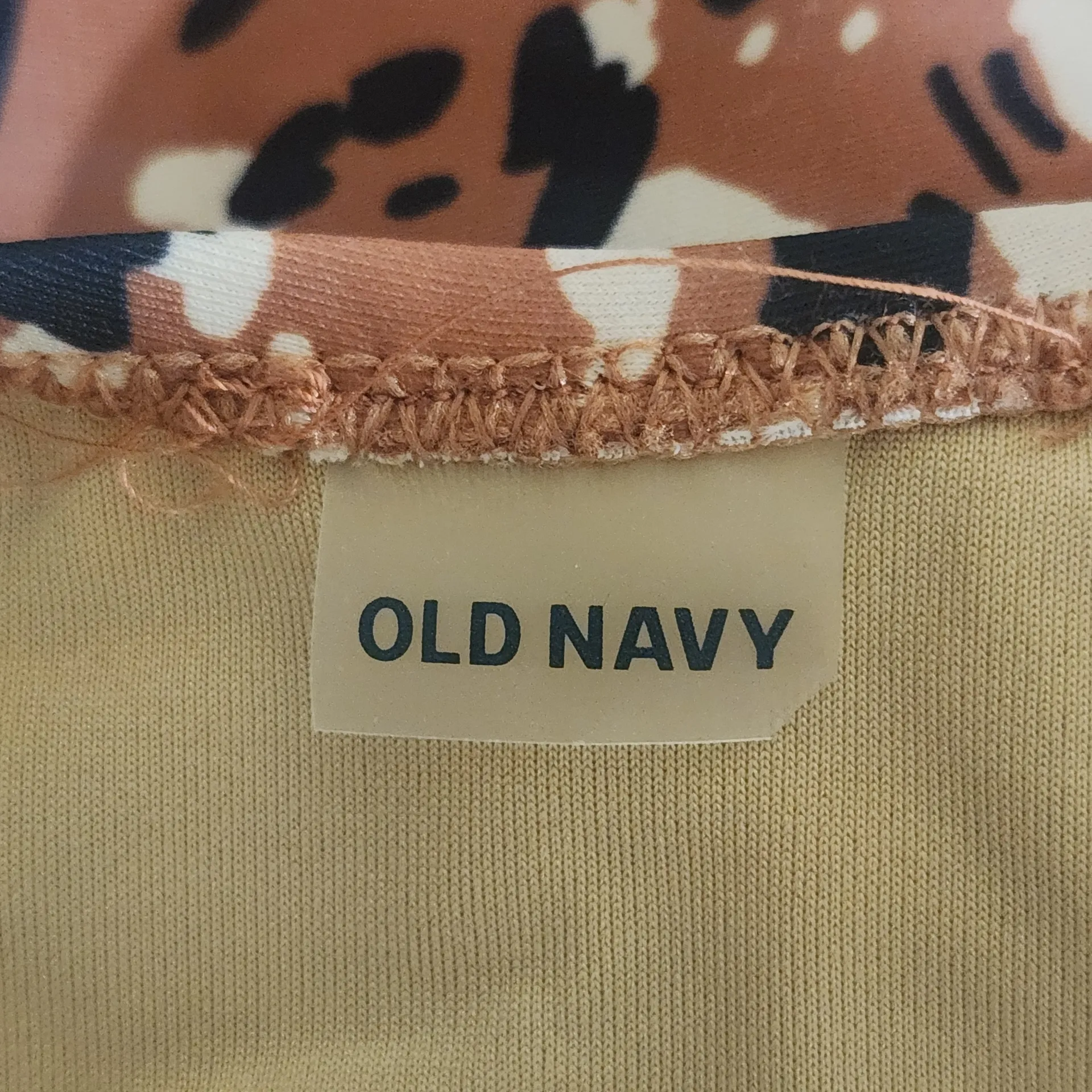 Old Navy Brown Leopard Print One-Piece Swimsuit NWT Size Small - Image 6