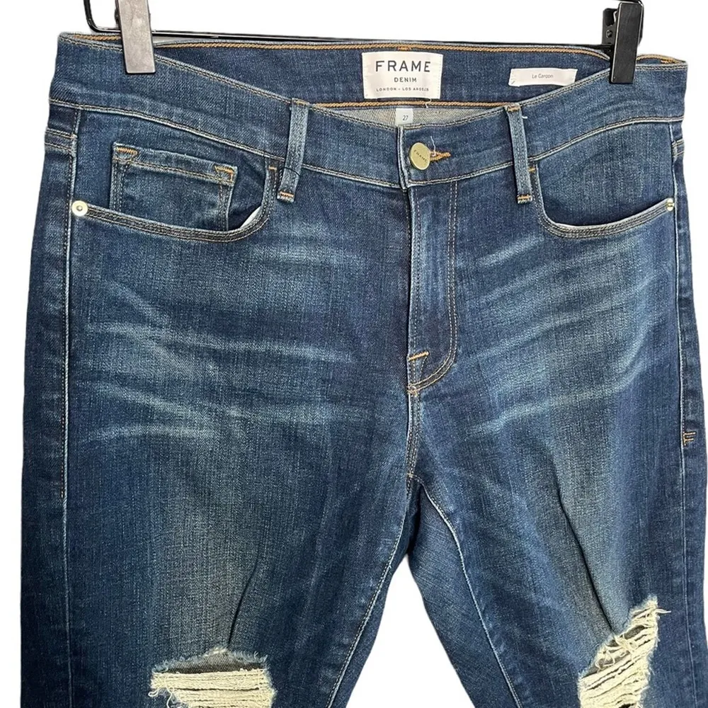 FRAME Denim Women’s Le Garçon Boyfriend Jeans Size 27 in Adams Wash - Image 2