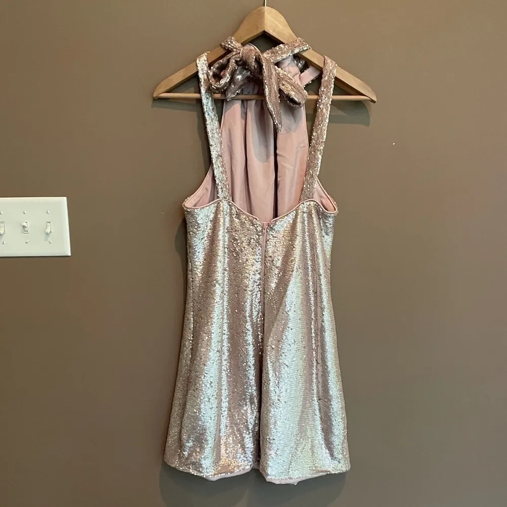 C/MEO Illuminated Mini Dress in‎ Copper Small - Image 8