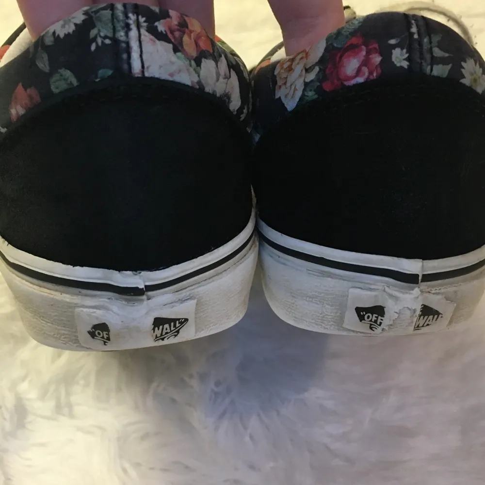 VANS Old Skool Black White Floral Lace Up Unisex Sneakers Men’s 7, Women’s 8.5 - Image 8