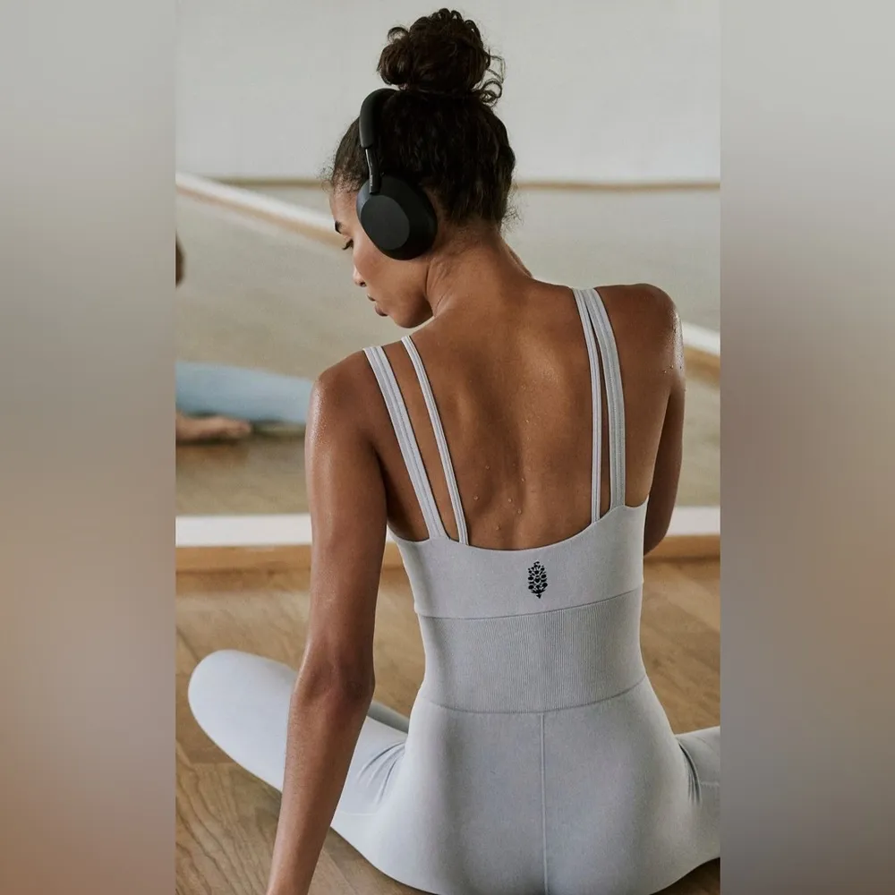 NWT FP good Karma Cut out onesie Gray Size M/L - Image 2