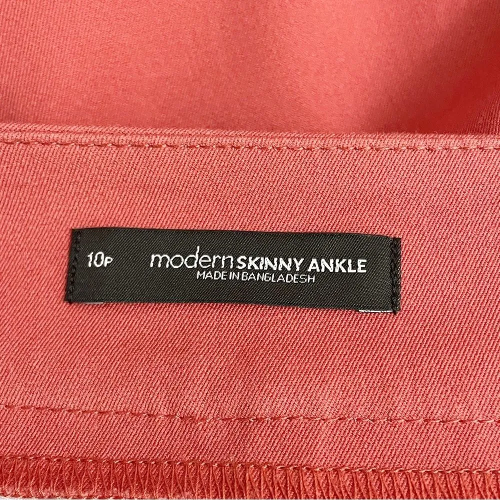 NWT LOFT Modern Skinny Ankle Pant Cinnamon Red Career Work Pants Size 10 Petite - Image 8