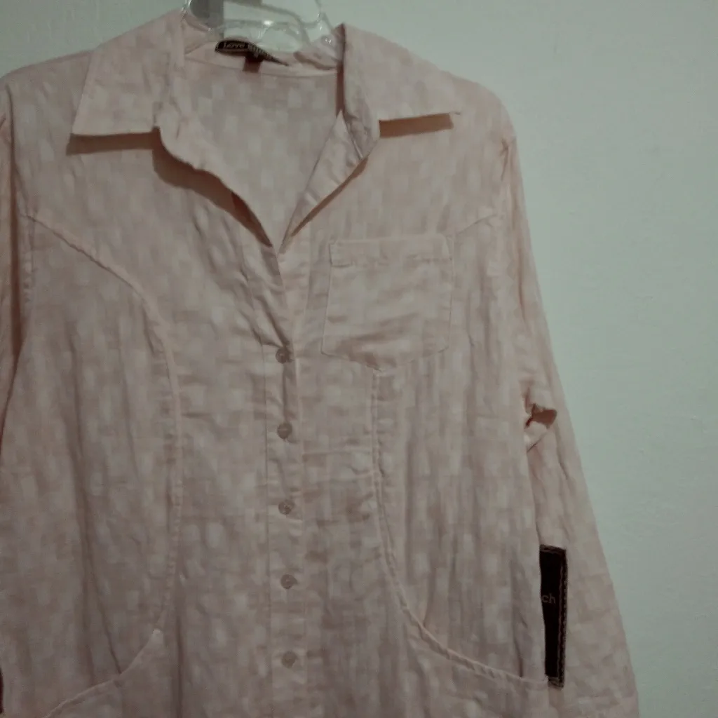 Love stitch tunic top Size small Orange - Image 4