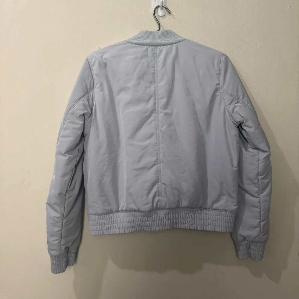 Athleta Light Gray Bomber Jacket - Image 2