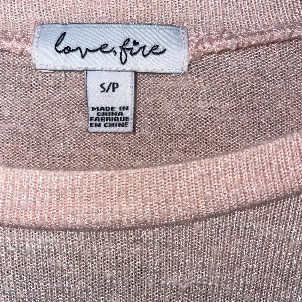 love, Fire Light Pink Knot Front Tee - Image 3