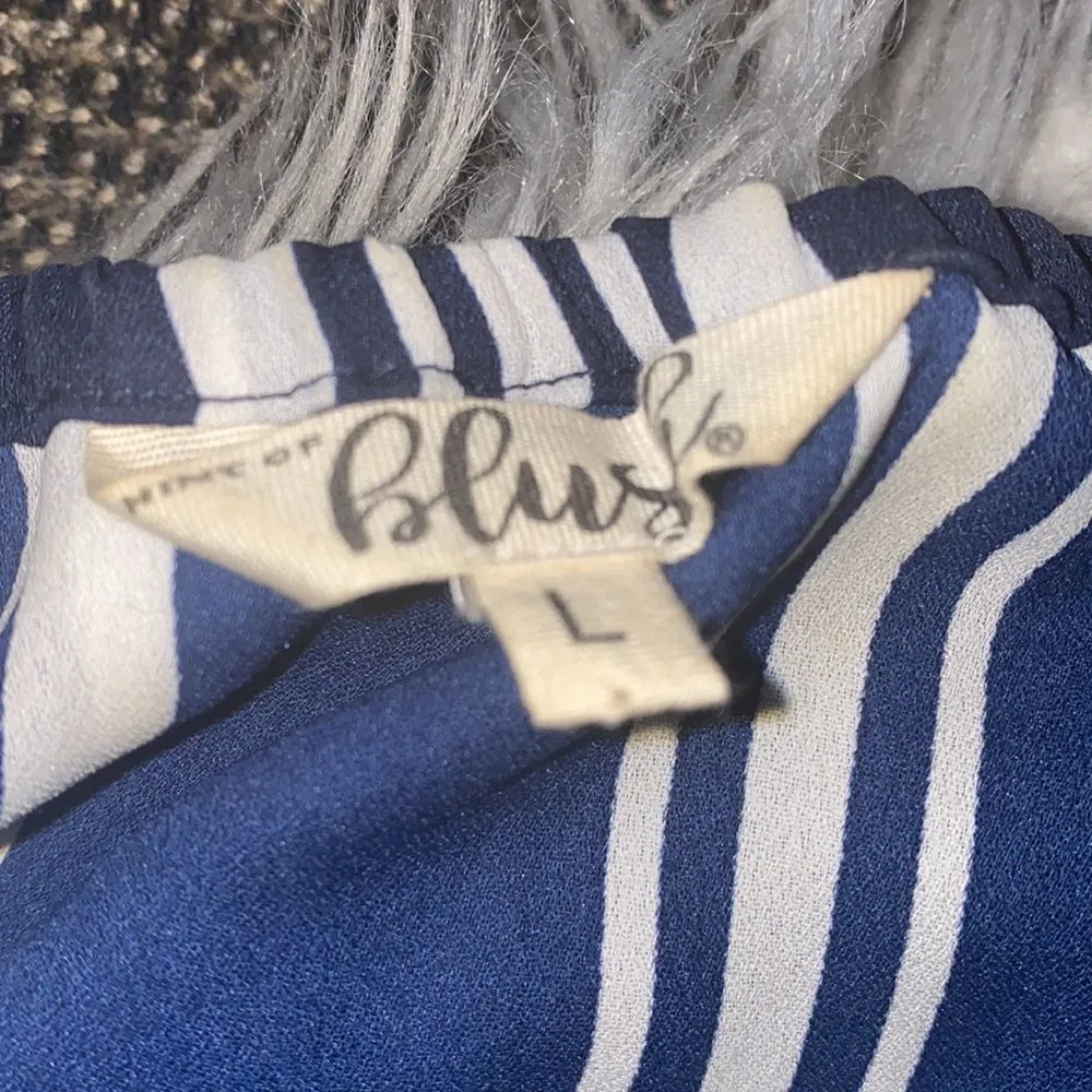 ✨2xHP✨Off the Shoulder Striped Ruffle Top✨ - Image 3