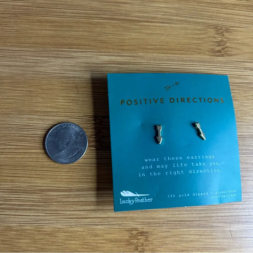 Chic Gold Arrow Earrings - Image 5