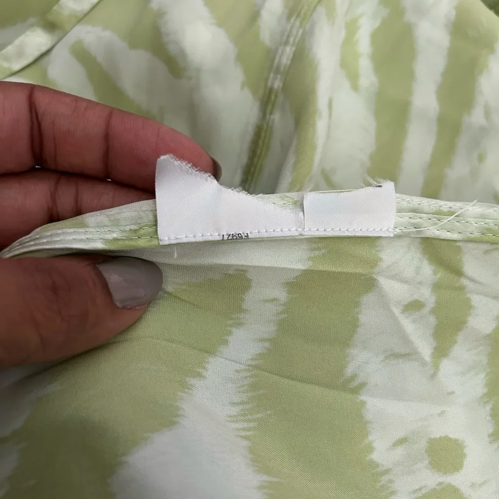 GANNI | zebra (or tiger) print silk-blend satin mini wrap dress - Image 10