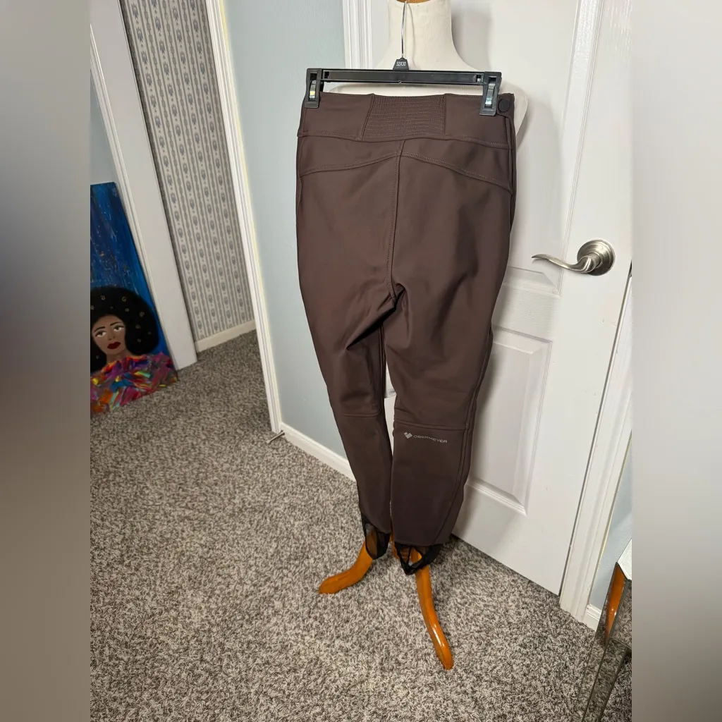 Obermeyer Jinks ITB soft shell ski pants in size 4, brown. - Image 2