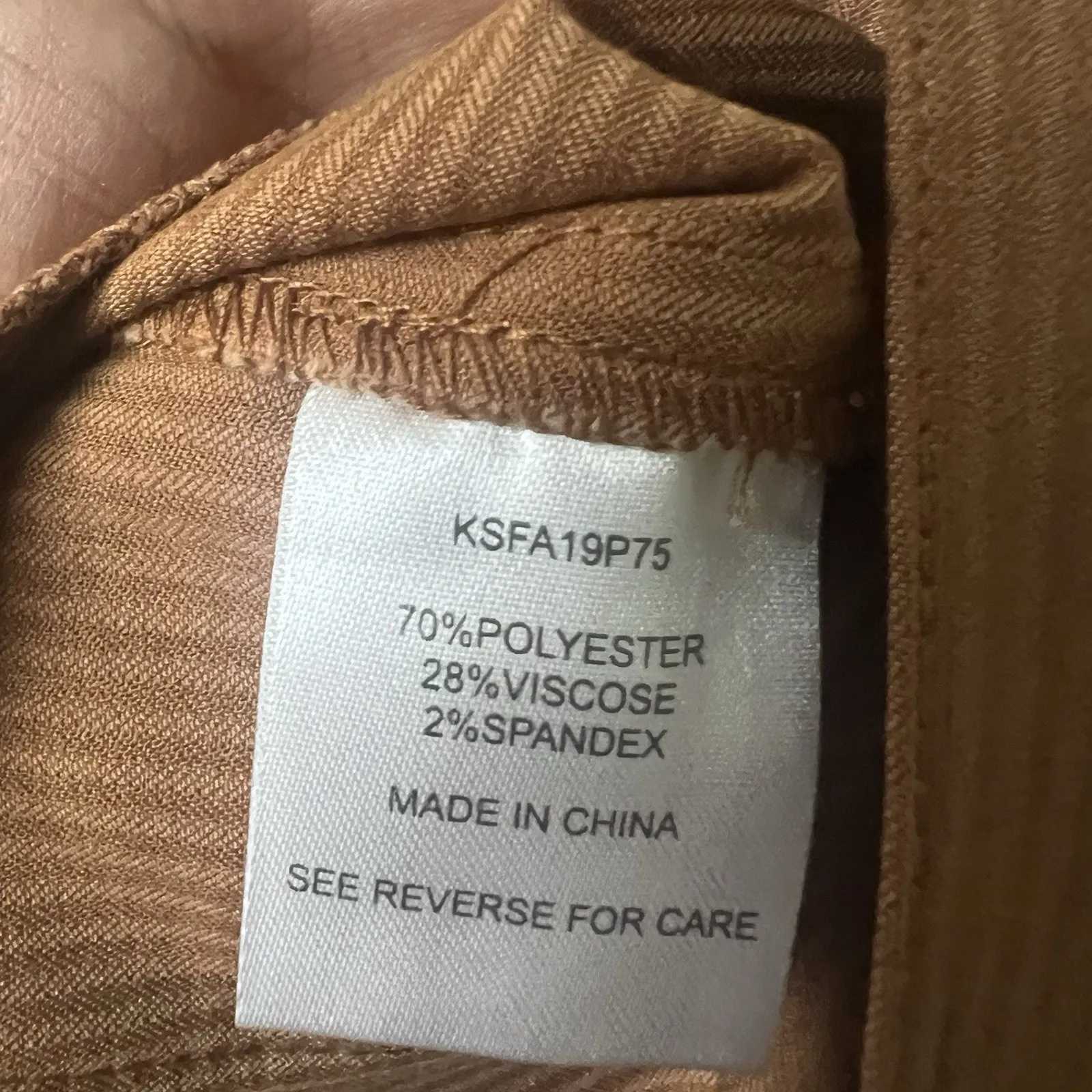 Knot Sisters Cropped Trousers Brown Pinstripe Size Medium High Rise NWT Boutique - Image 11