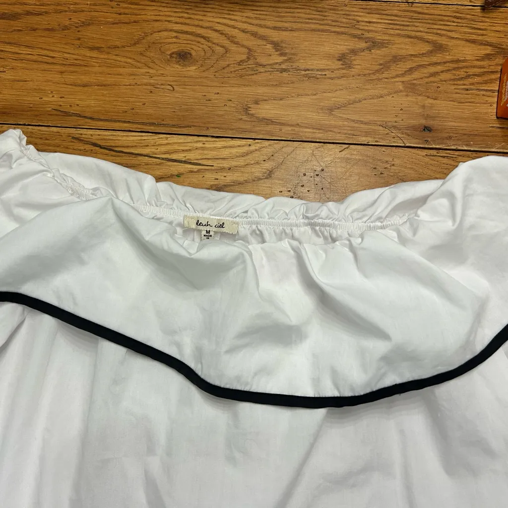 Bleuh Ciel  Elegant White Blouse - Image 4