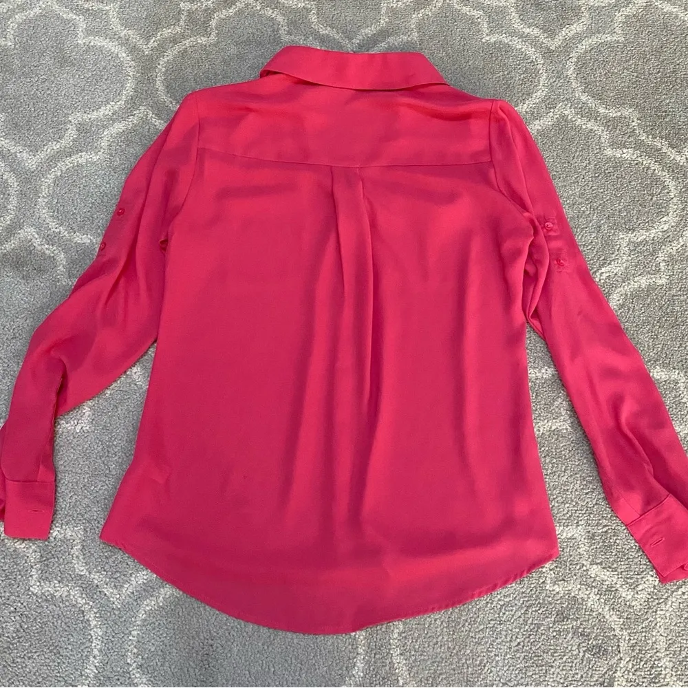 Women's Express Portofino Pink Button-Up - Image 9