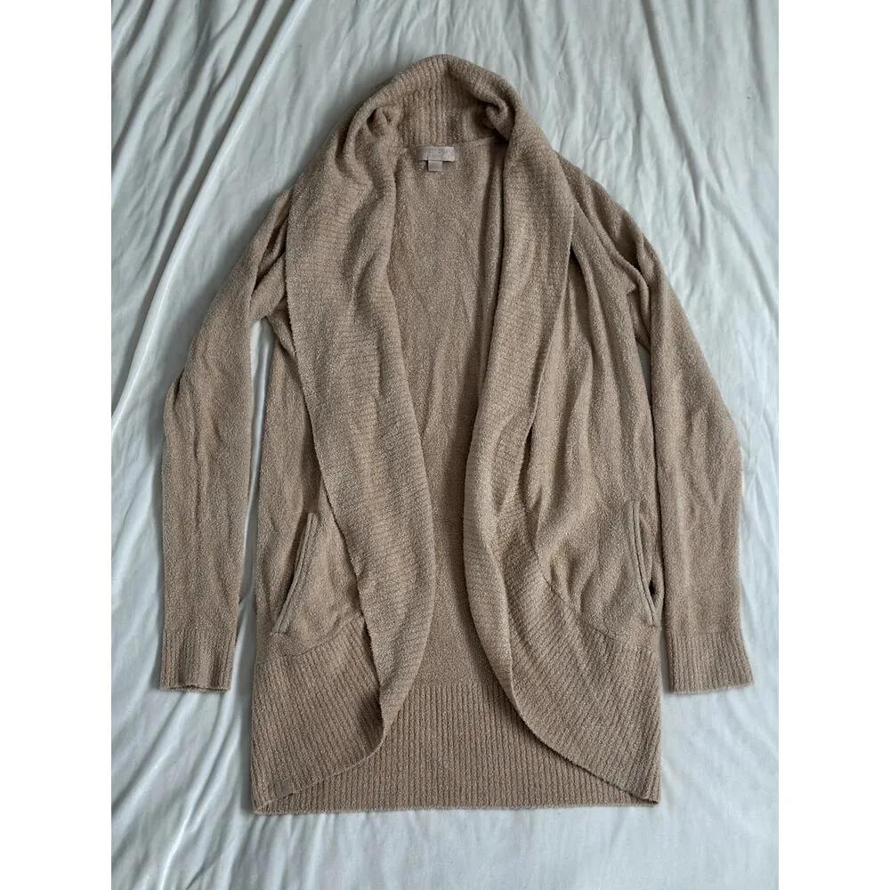 Barefoot Dreams XS / S Tan Beige Cozychic circle lite cardigan Style 452 - Image 8
