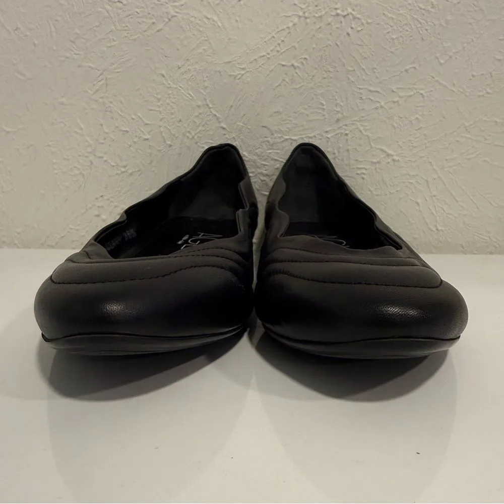 AGL Attilio Giusti Leombruni Denise Quilted Ballet Flats Black 36.5 (6.5) EUC - Image 6