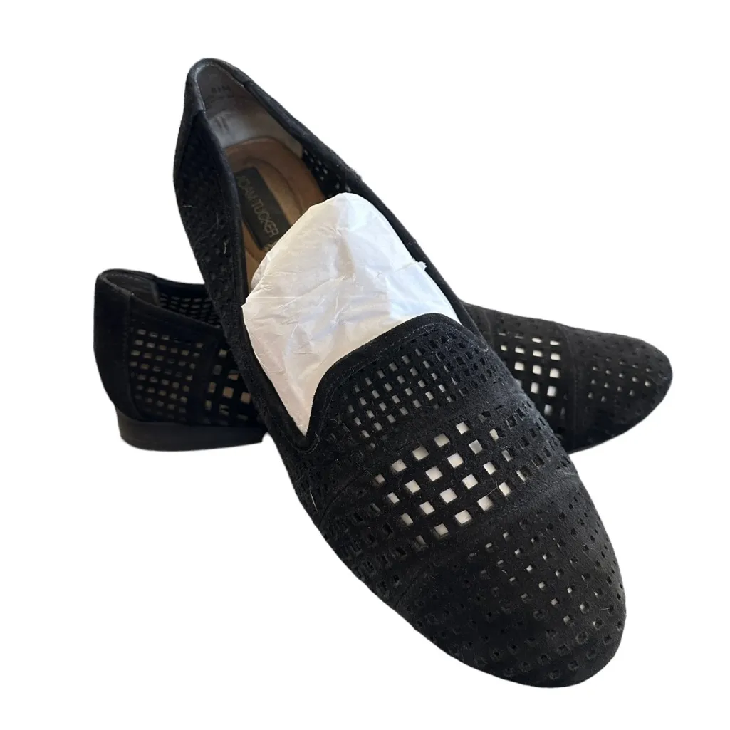 Suede Perforated Loafers / Flats. - Image 3