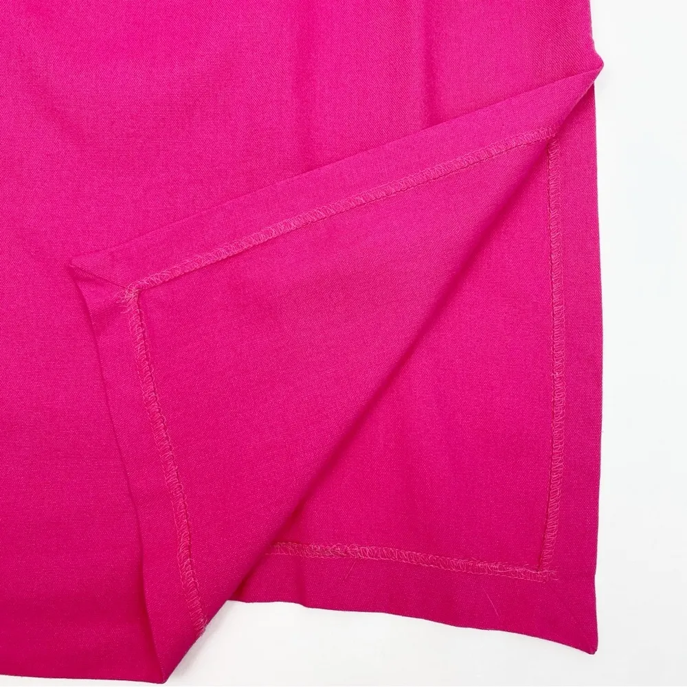 Pomander Place X Tuckernuck Florencia One Shoulder Ruffle Midi Dress Fuchsia Pink Size XS - Image 8