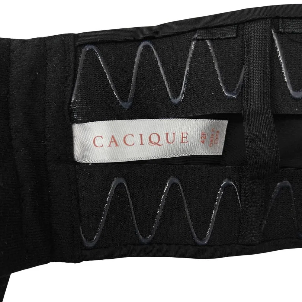 Lane Bryant Cacique Smooth Black Strapless Underwire Bra 42F - Image 3