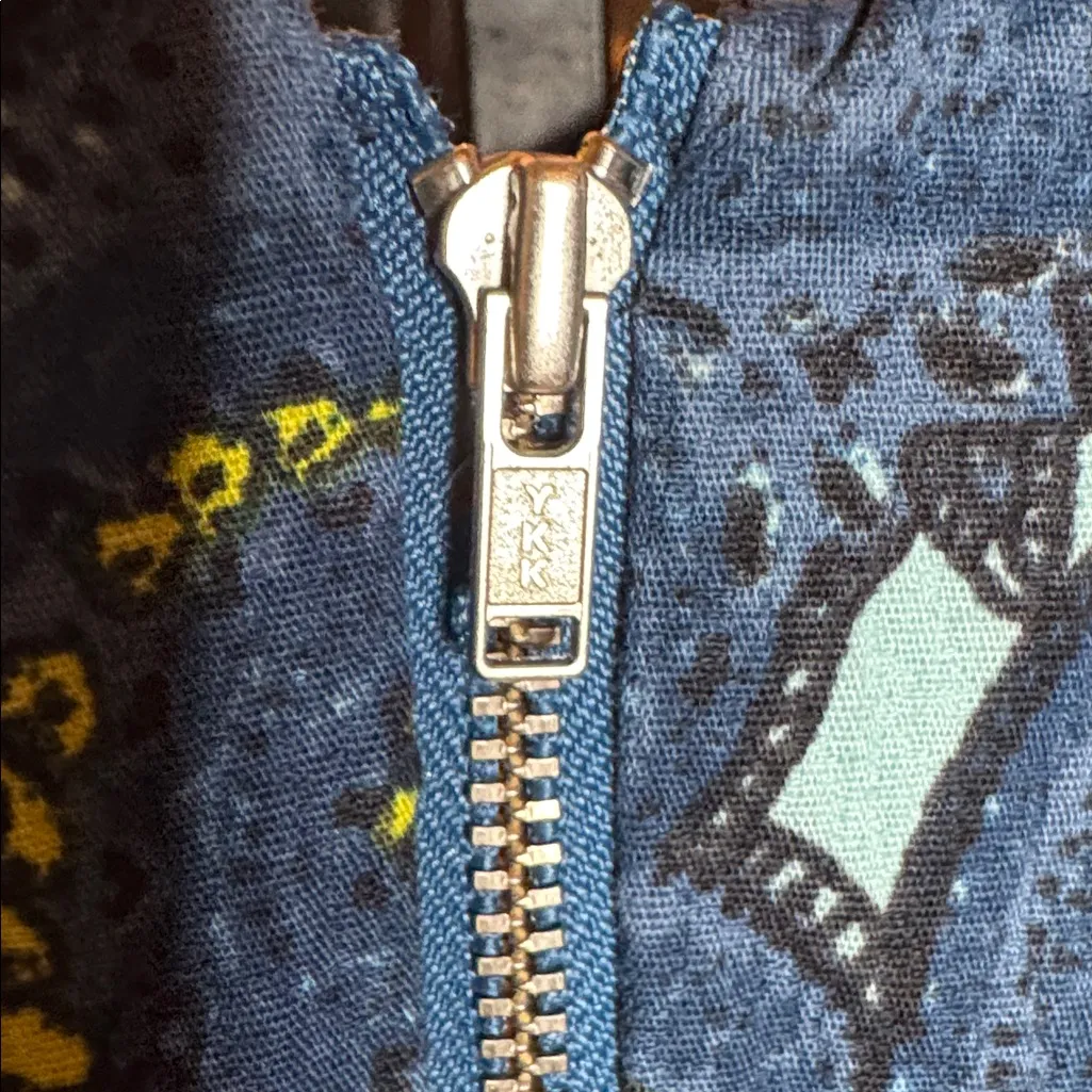 Plenty by Tracy Reese Fit & Flare Blue/Yellow Cap Sleeve Paisley Dress Size 14P - Image 11