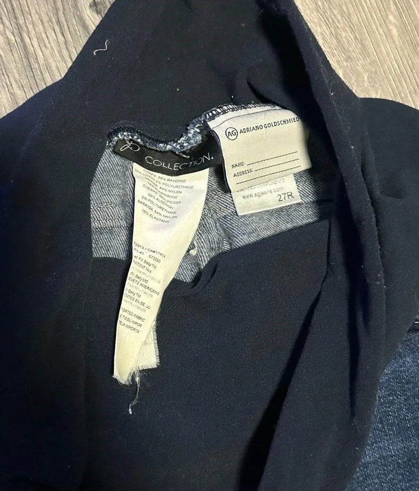 Ag Adriano Goldschmied maternity dark wash jegging skinny jeans size 27 - Image 3