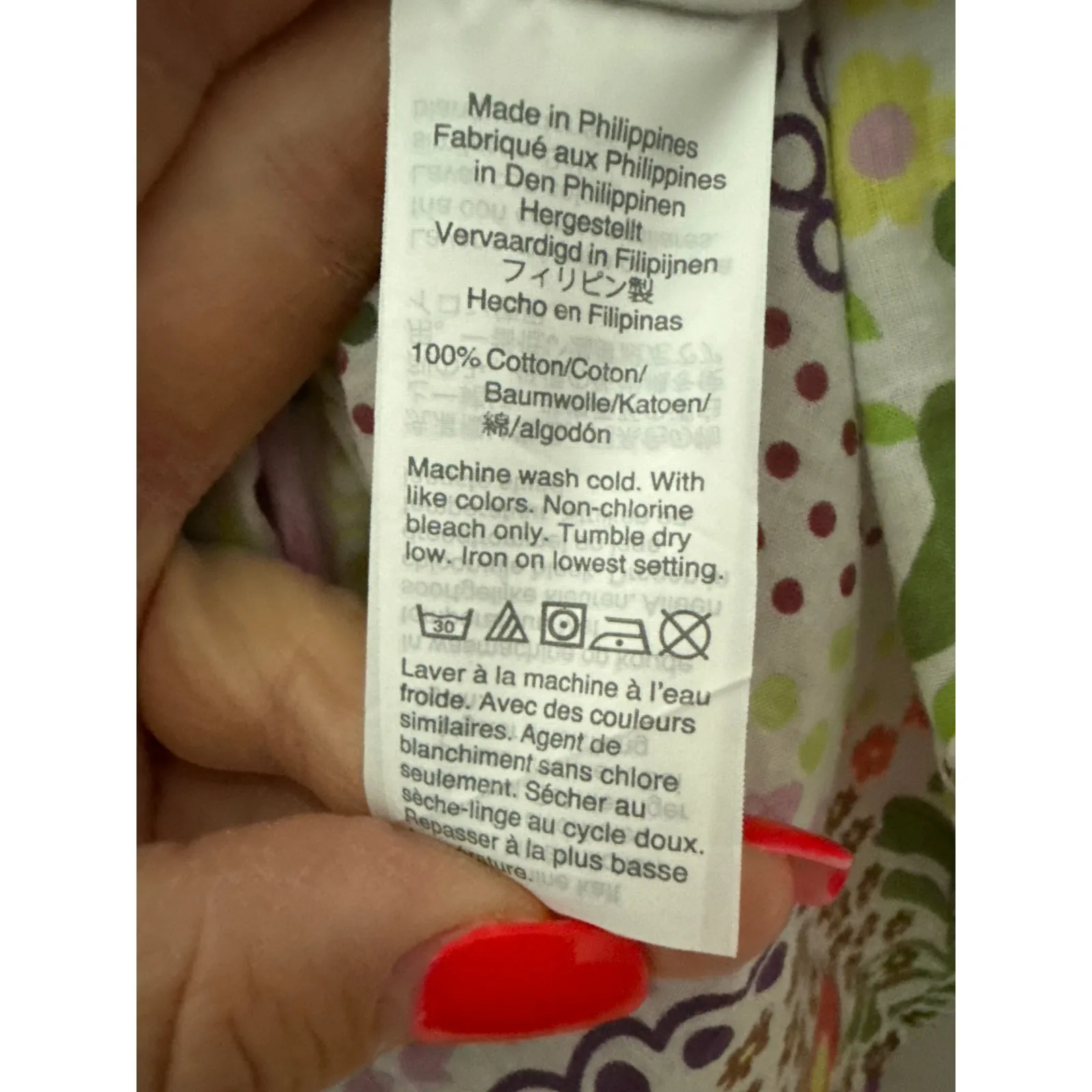 J.‎ Crew Ratti Retro Floral Popover Classic Fit  Shirt Rose Multi Size 2 - Image 14