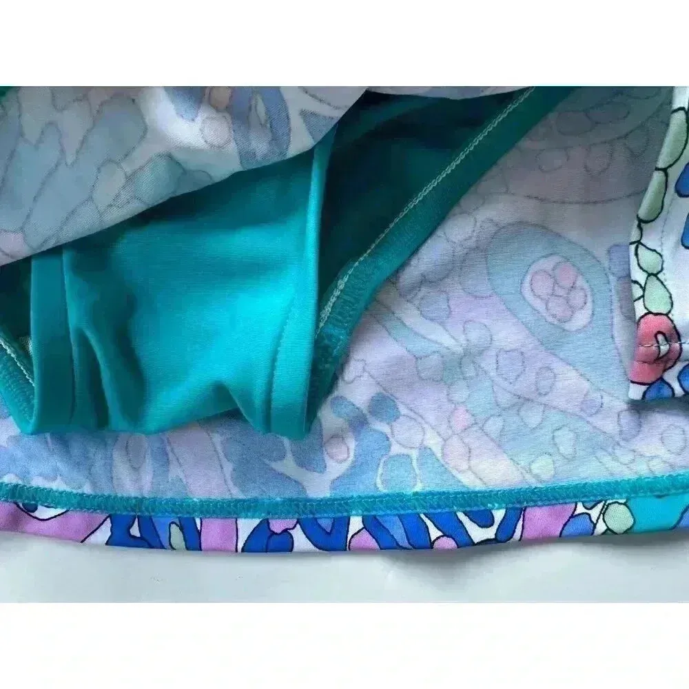 Talbots MIRACLESUIT Sz 6 Swim Skirt Light Control ~ Coastal Pastel EUC - Image 4