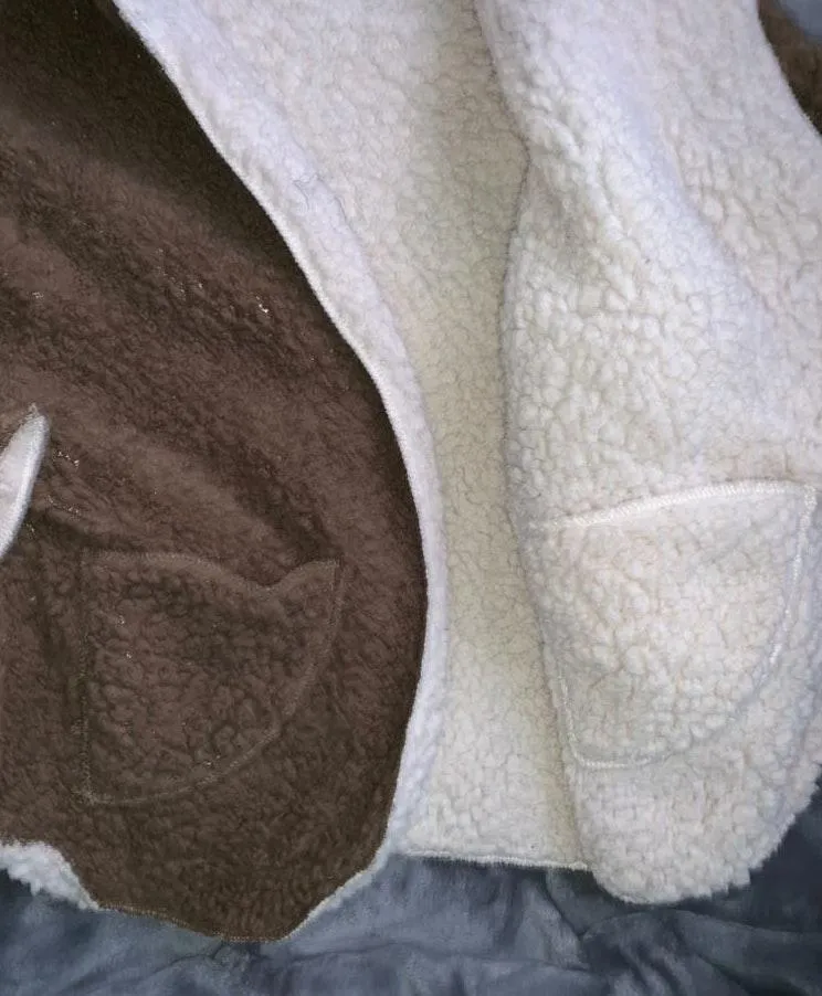 Brown Sherpa Jacket Size M - Image 3