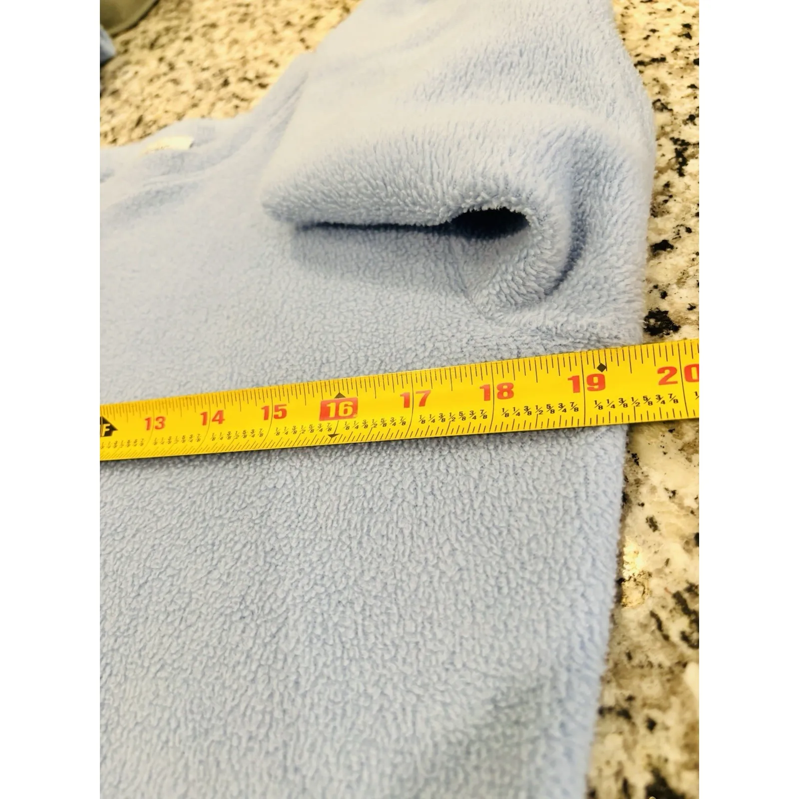 Starting Point Size Small Light Blue Fleece Pullover Polyester Long Sleeve Top - Image 8