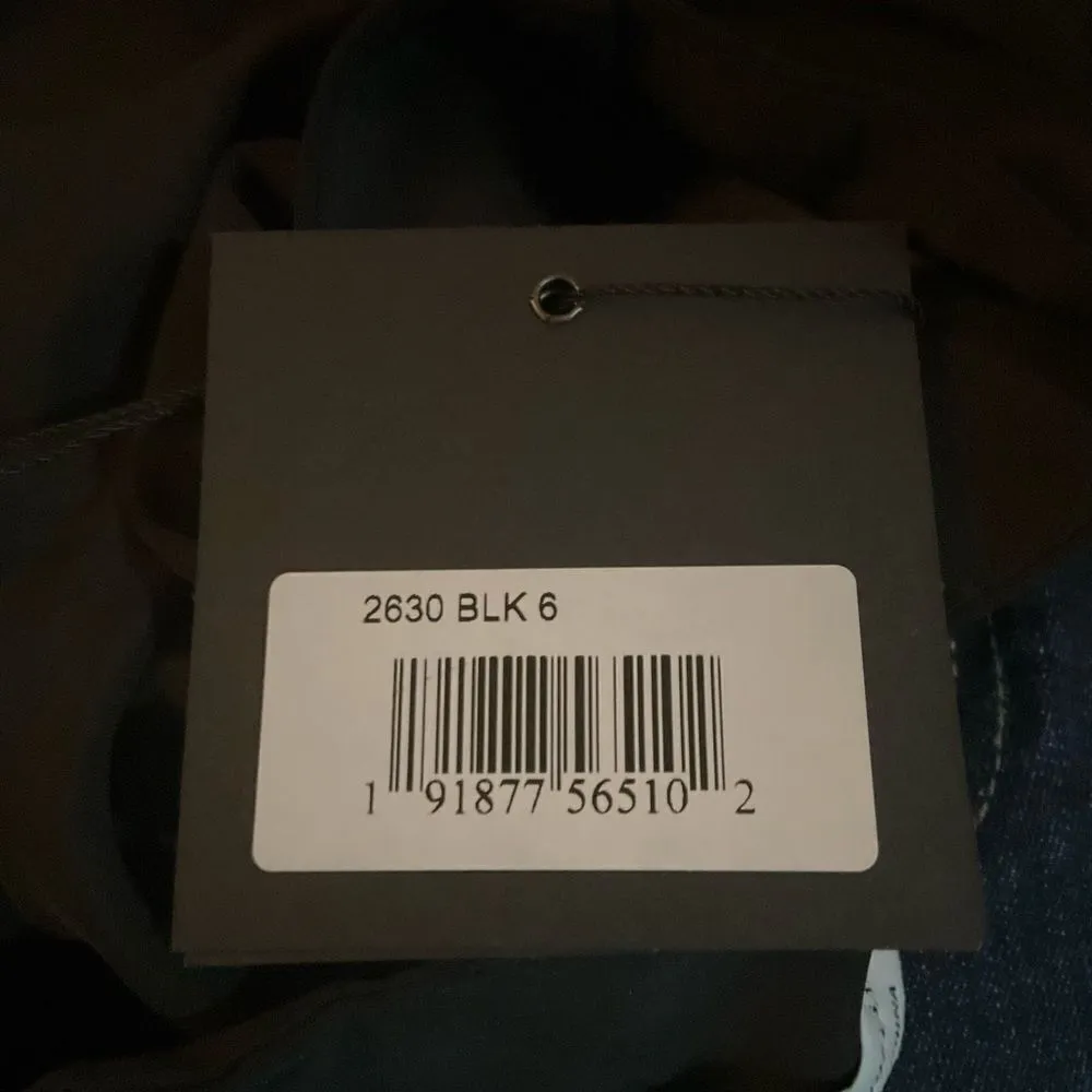 NWT Mac Duggal Ieena Puff Sleeve Black Cut Out Gown Dress 6 2630 - Image 16