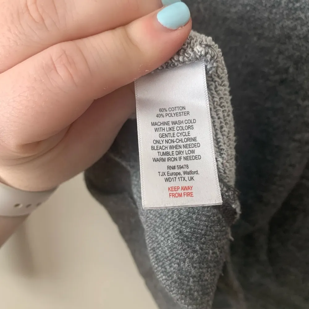 Marshalls Gray Cowl Neck Hoodie Size Large - Image 7