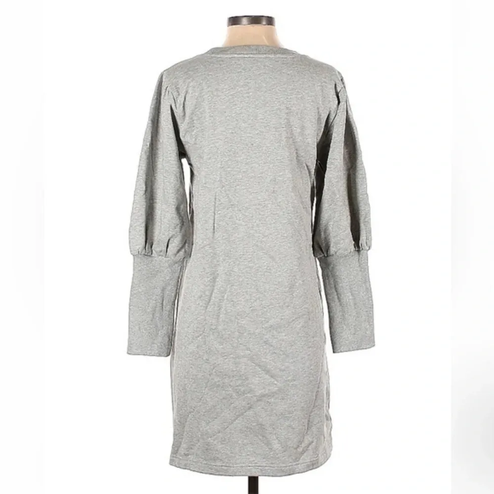 J. Crew Women’s Original Cotton Terry Puff Sleeve Sweatshirt Grey Dress Size XXS - Image 3