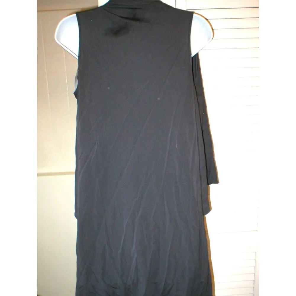 New Womens NWT Designer PF Paola Frani Top Dress 6 Sequins Dark Gray Italy 42 - Image 8