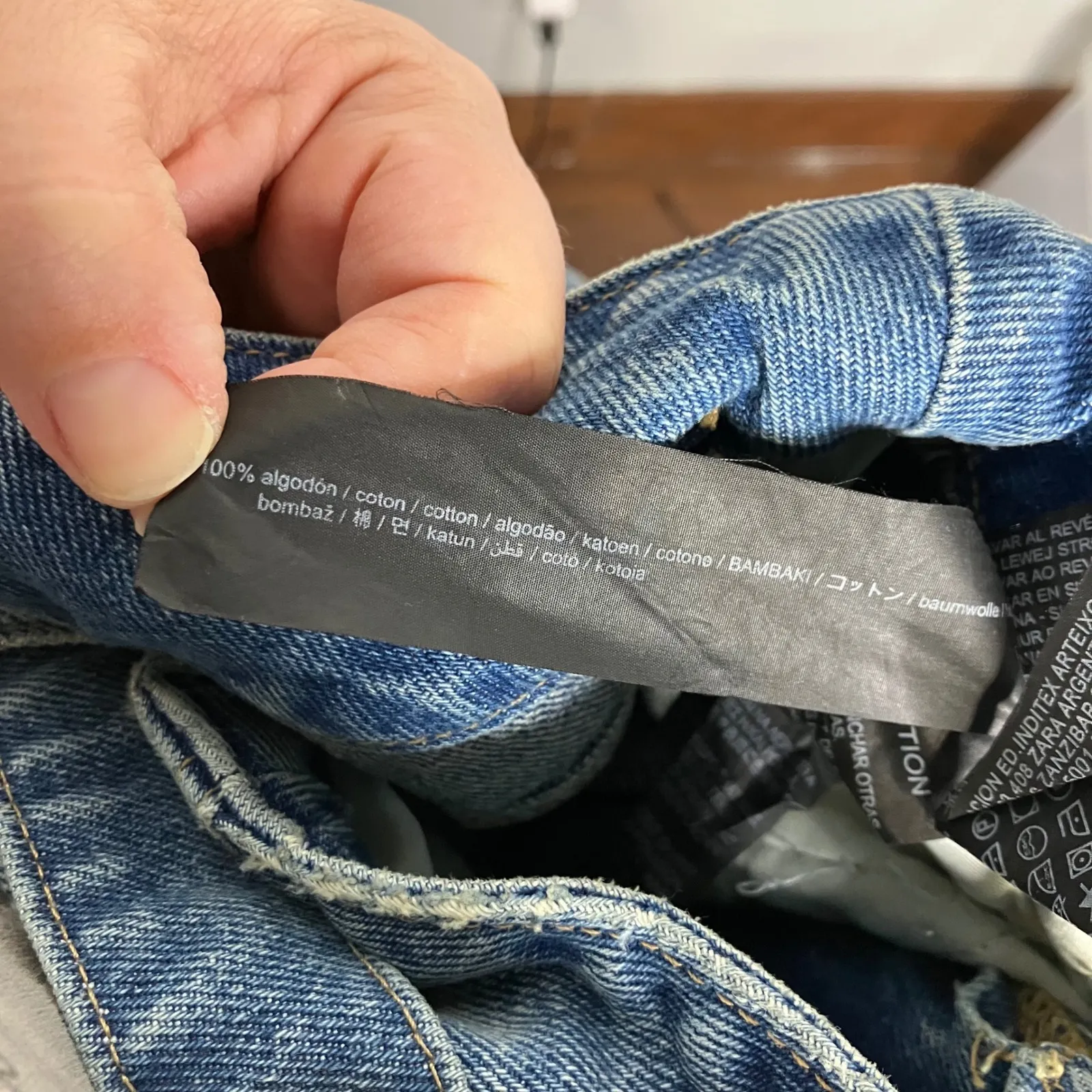 Zara the pleated‎ jean in medium blue trendy women's size 2 new with tags modern - Image 8