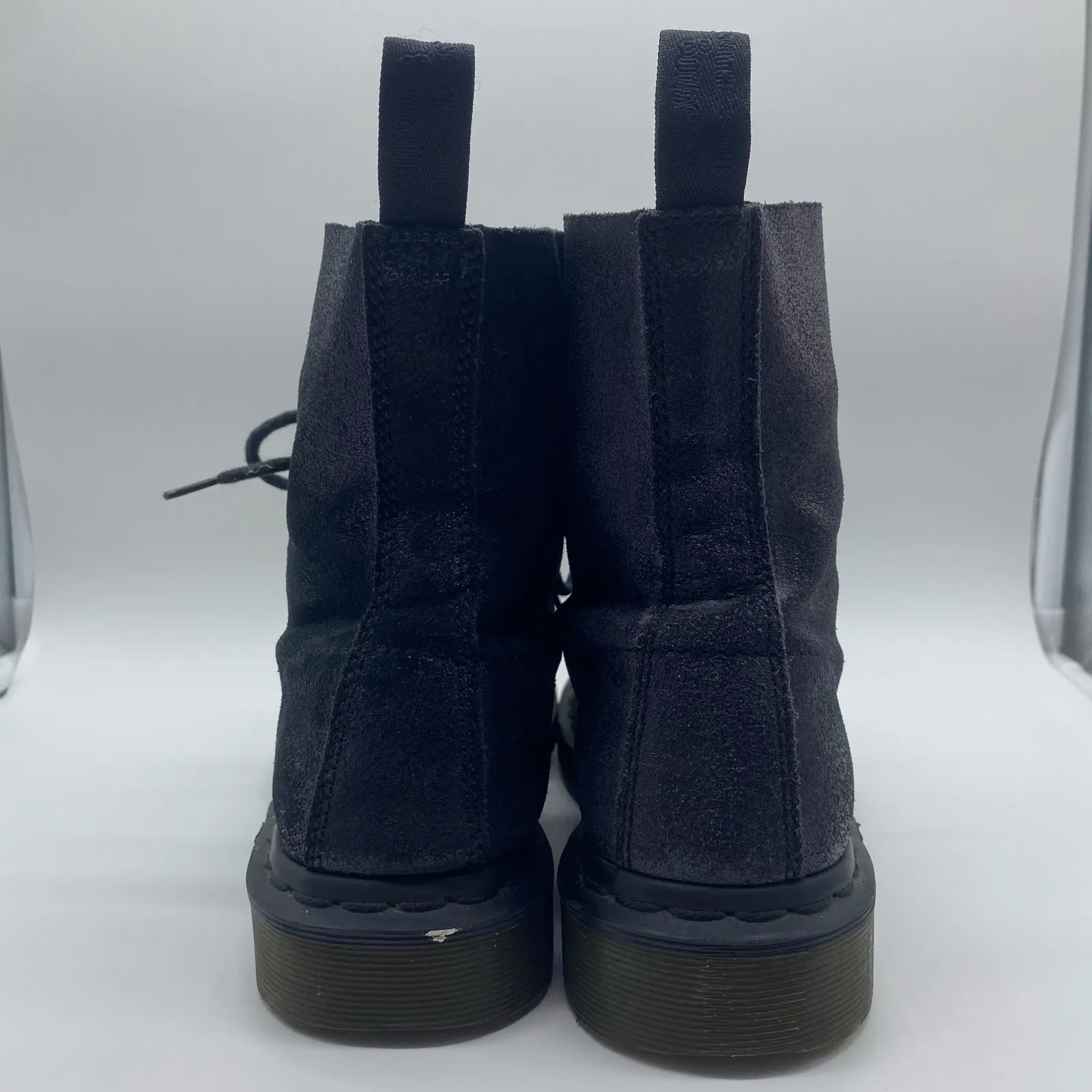 Dr. Martens Pascal Black Leather Combat Boots Shimmer Glitter Women's size 7 - Image 4