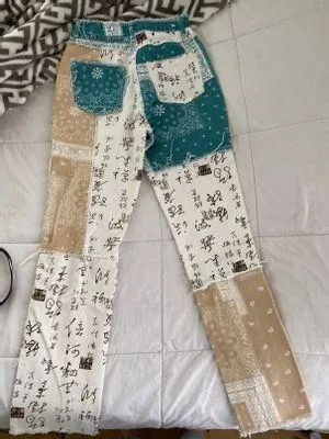 Patchwork pants - Image 5