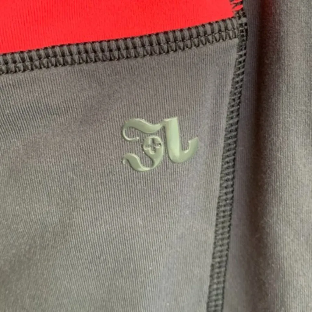 Jo+Jax Gray & Melon Jetway Racerback Tank Top - Image 4