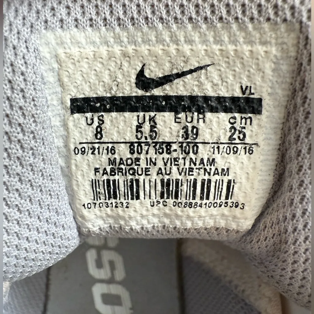 Nike Lacrosse Speedlax 5 Dynamic Fit Cleats Size 8 Women’s EU39 White Gray - Image 10