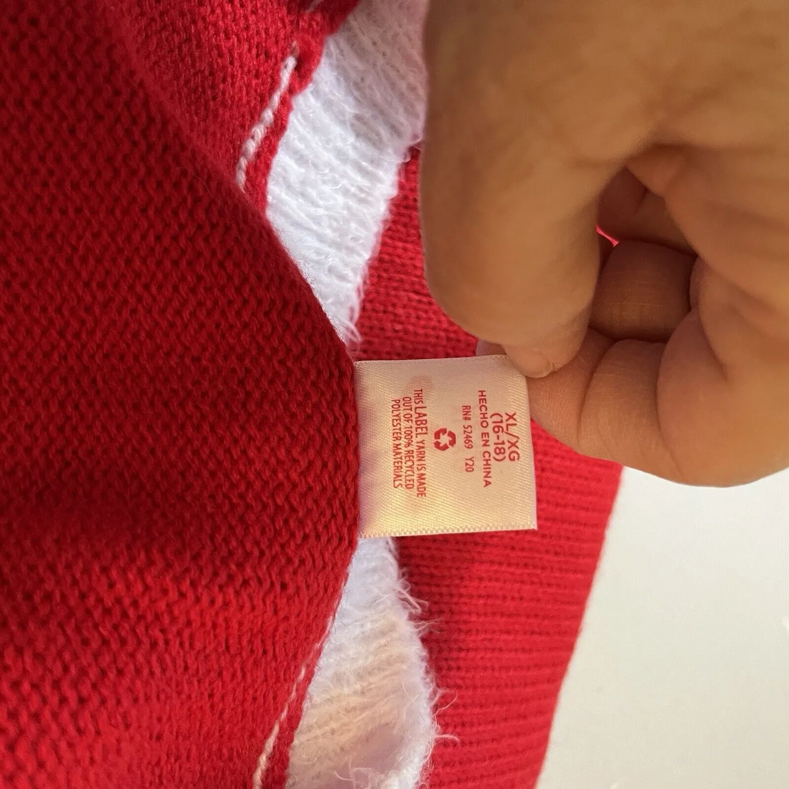 SOFT FUZZY Ugly CHRISTMAS SWEATER Holiday Time Embellished‎ Colorful Sz XL 16-18 - Image 5