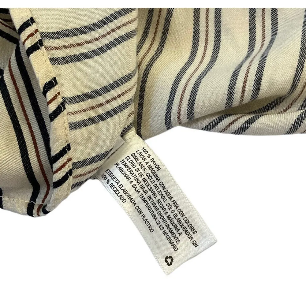 A New Day Women's Small Sundress Fit & Flare Striped w/ Belt Multicolor #11•• - Image 9