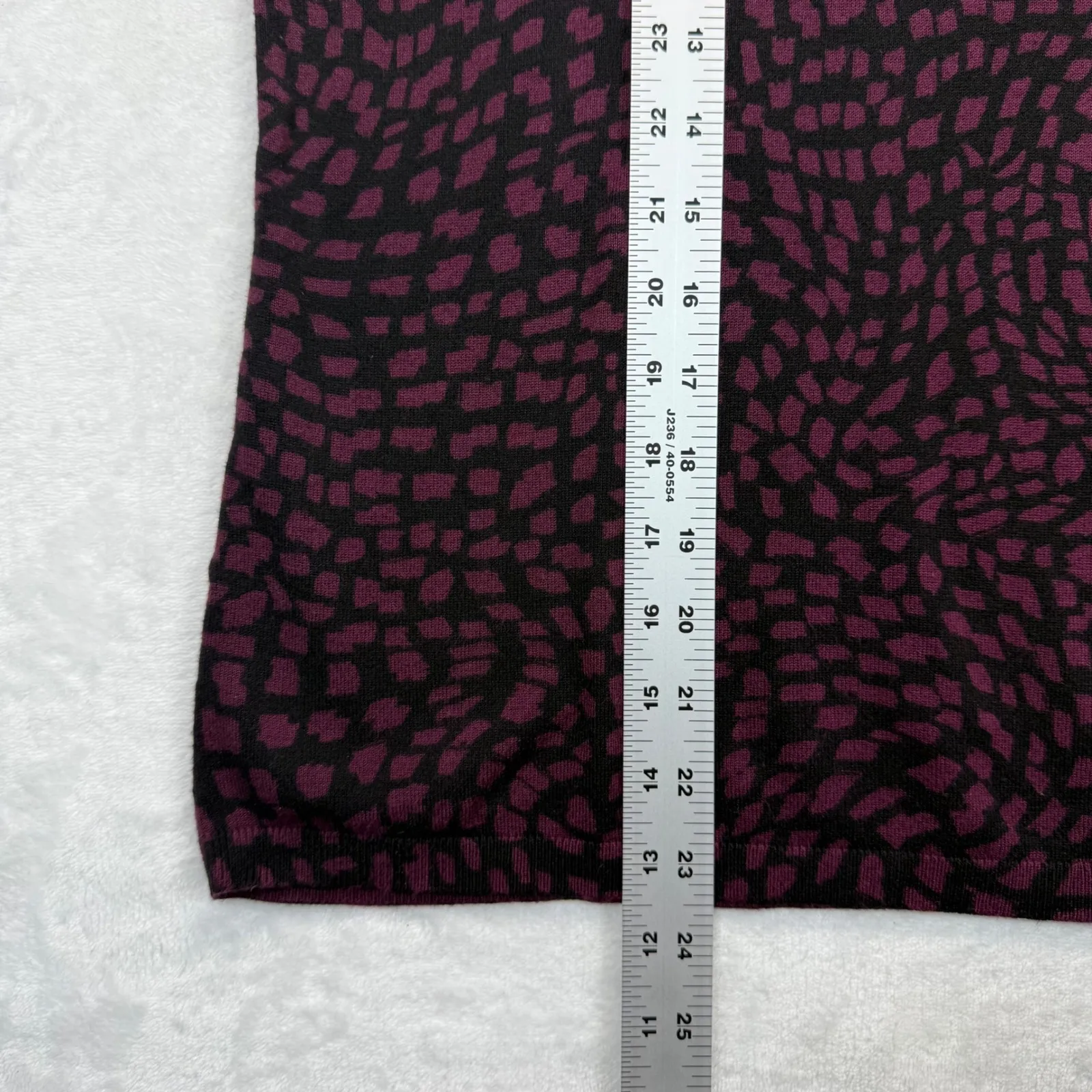 Chico's Mock Neck Pullover Sweater Abstract Print Long Sleeve‎ Top Size 1 US M - Image 3