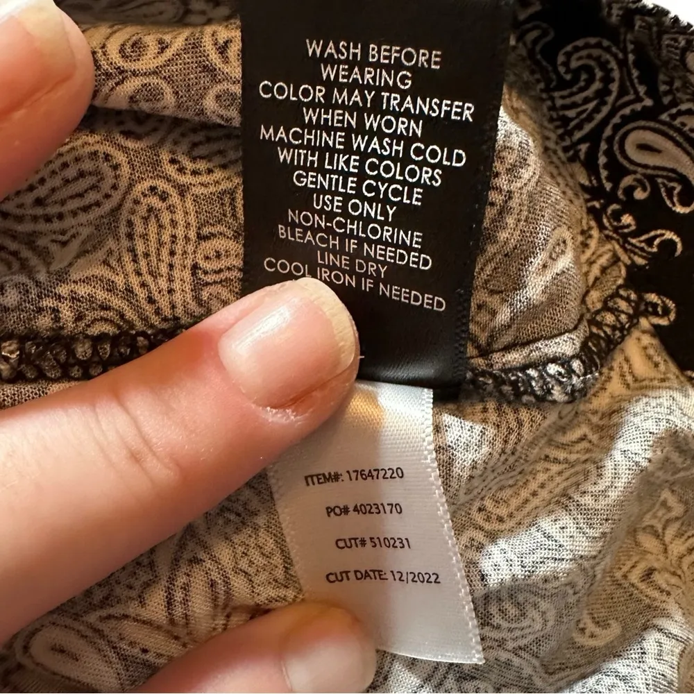 Torrid Tie Front Culotte Jumpsuit Black White Boho Bohemian Hippie Pattern 2X - Image 7