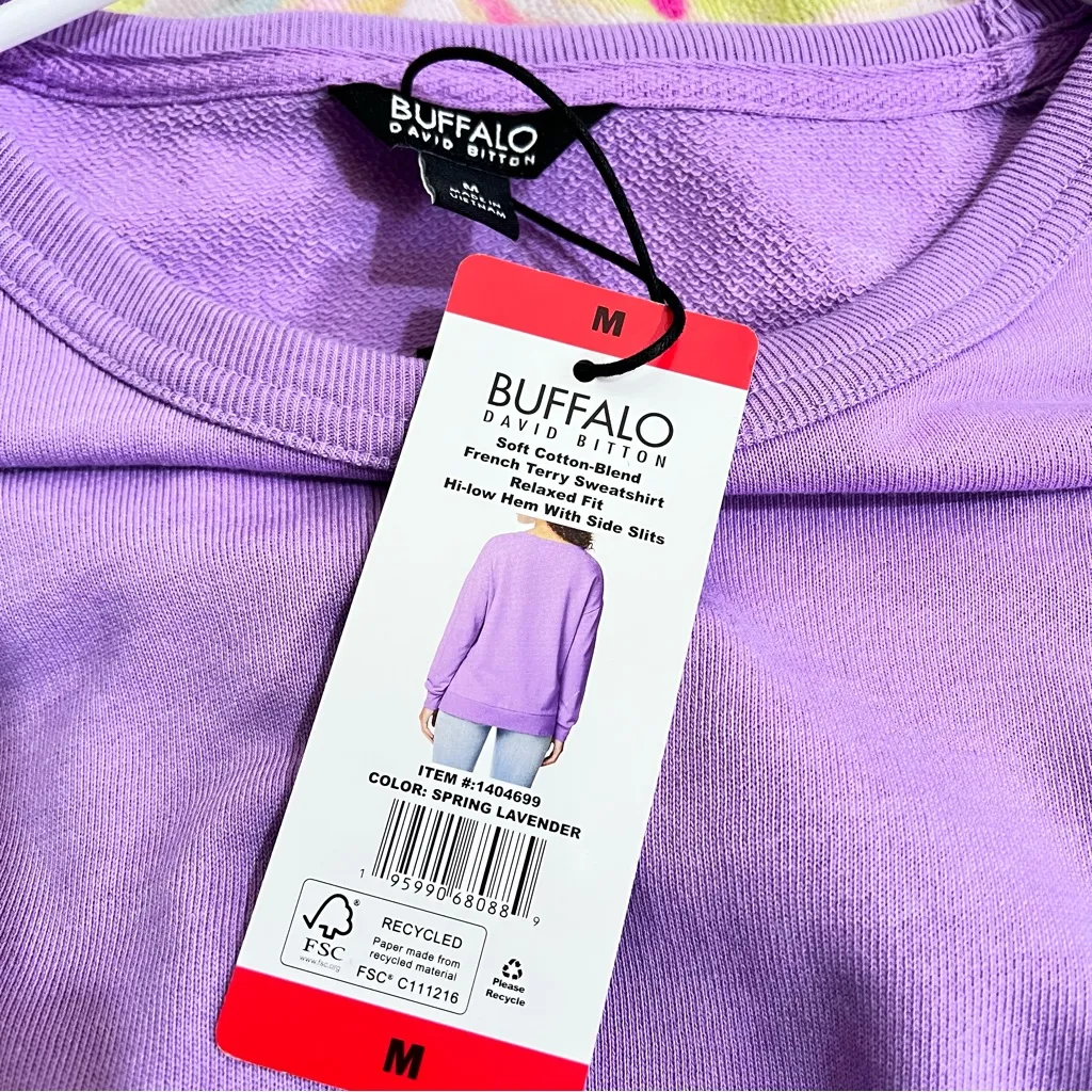 Buffalo David Bitton Lavender Sweatshirt - Image 4