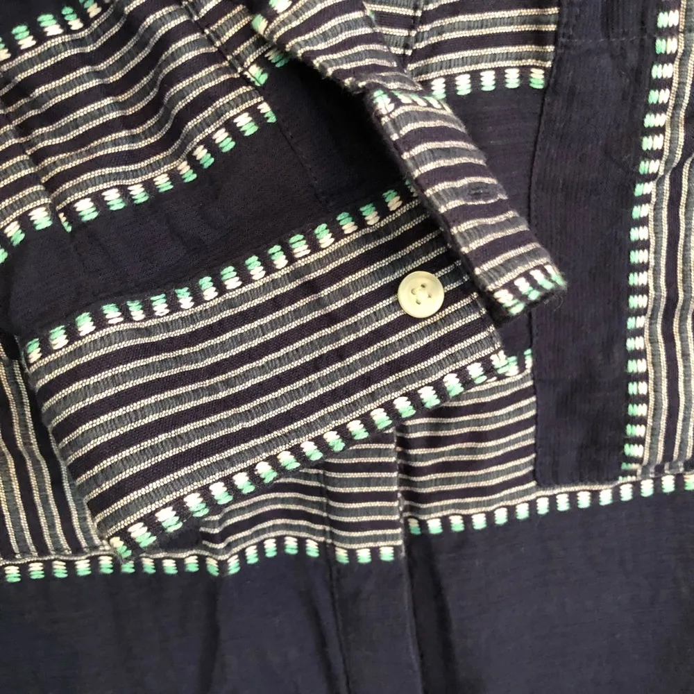 Old Navy  Blue Striped Long Sleeve Tunic Top M - Image 8