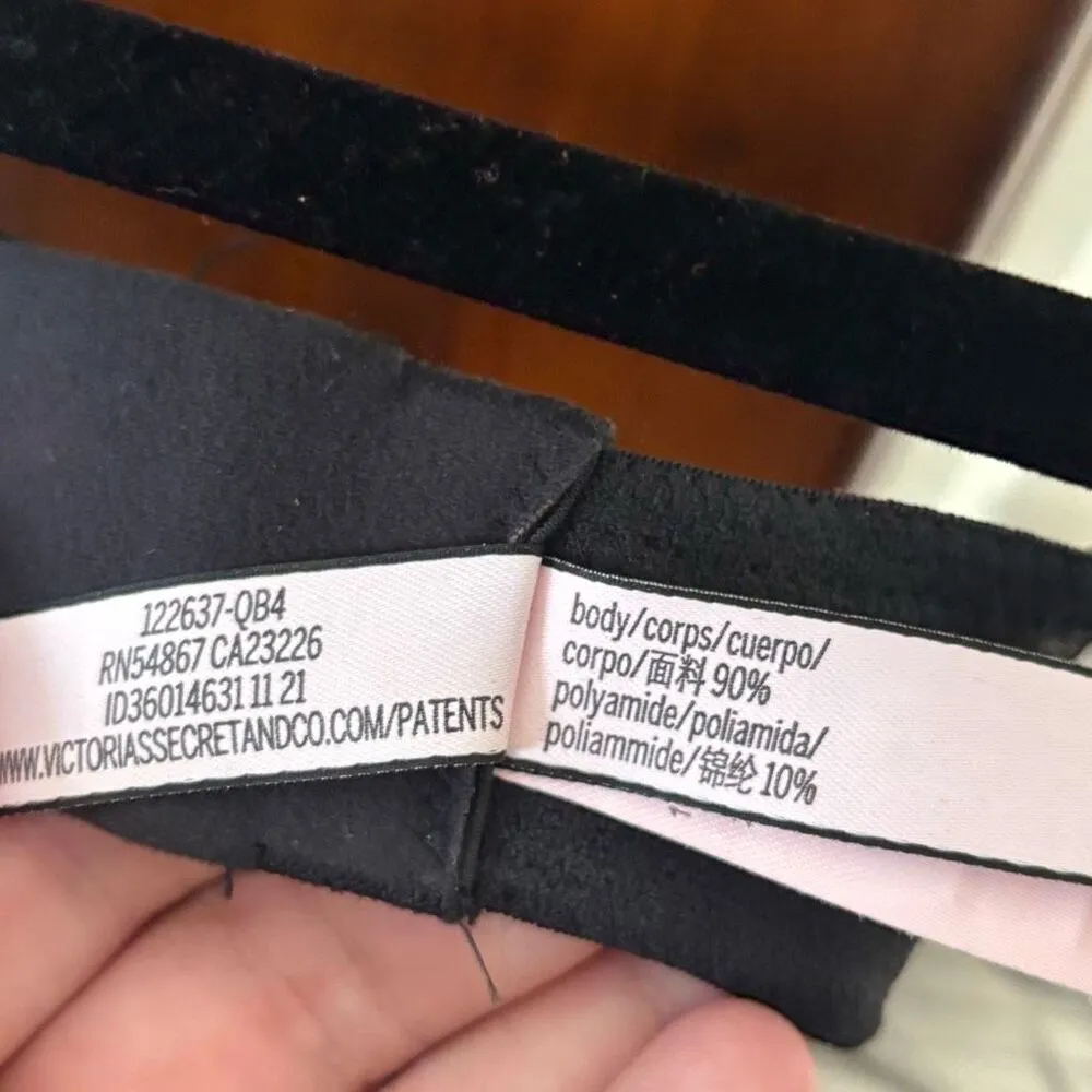 Victoria’s Secret Black Lace‎ Push Up Bra 38DD - Image 5